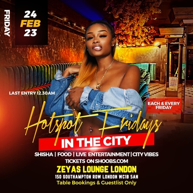 HOTSPOT FRIDAYZ in THE CITY