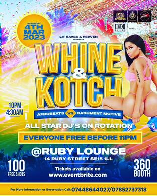 Ruby Lounge - Whine & Kotch