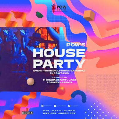 House Party Fridays @ Prince of Wales Pub Brixton // 14th April