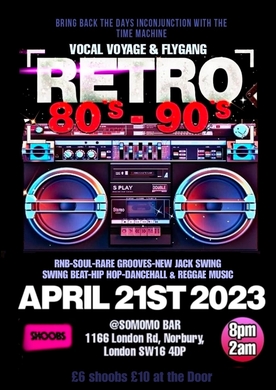 80S 90S RETRO RNB DANCEHALL SOUL MUSIC PARTY