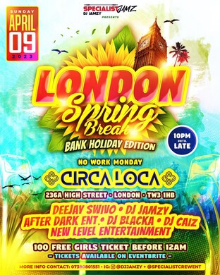 London Spring break (bank holiday edition)