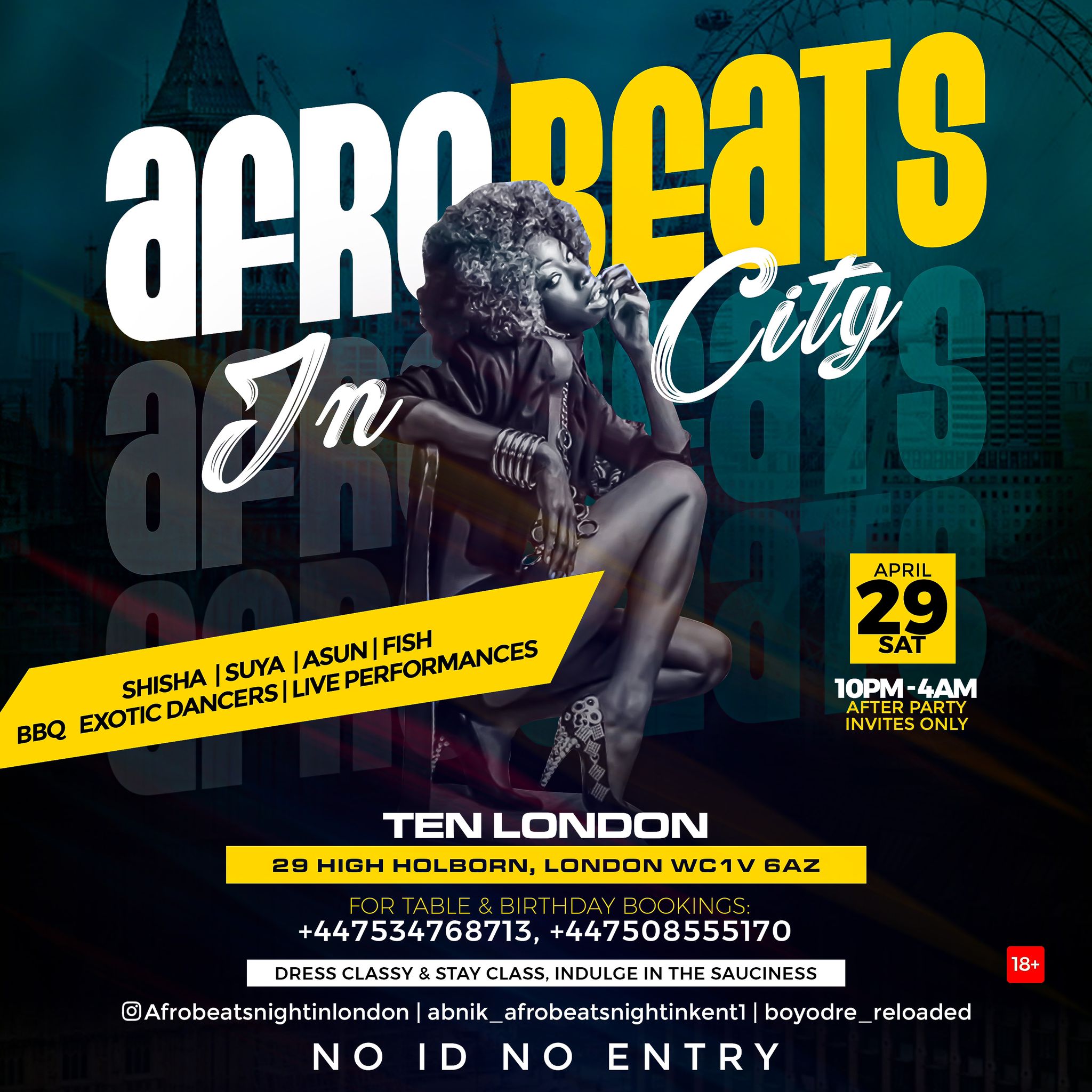 Afrobeats in the City  ( London ) 