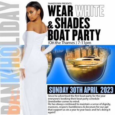 TC FORDS SHADES & WHITE BOAT PARTY