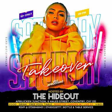 SATURDAY TAKEOVER ~ Disturbing Cov