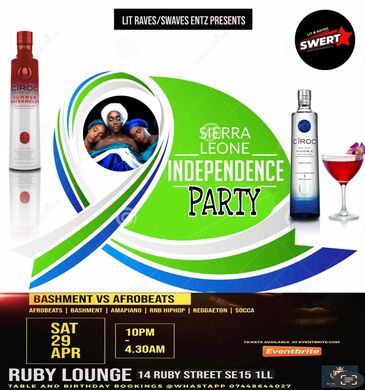 Ruby Lounge - Sierra Leone Independence Party