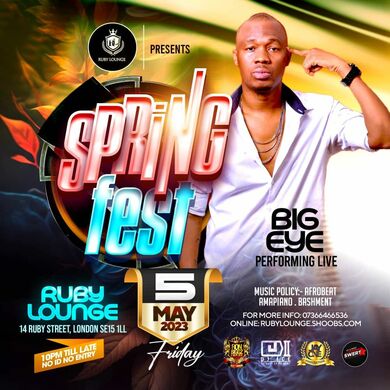 Ruby Lounge - Spring Fest featuring Big Eye performimg live