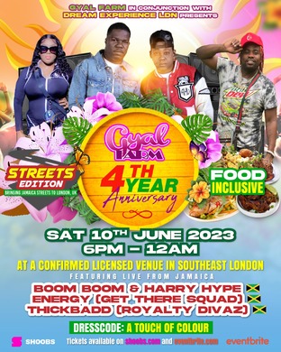 GYAL FARM 4th YEAR ANNIVERSARY LATE BRUNCH FT. BOOM BOOM LIVE FRM JA
