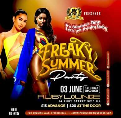 Ruby Lounge - Freaky Summer Party