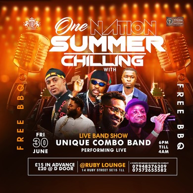 Ruby Lounge - One Nation Summer Chilling with Unique Combo Band