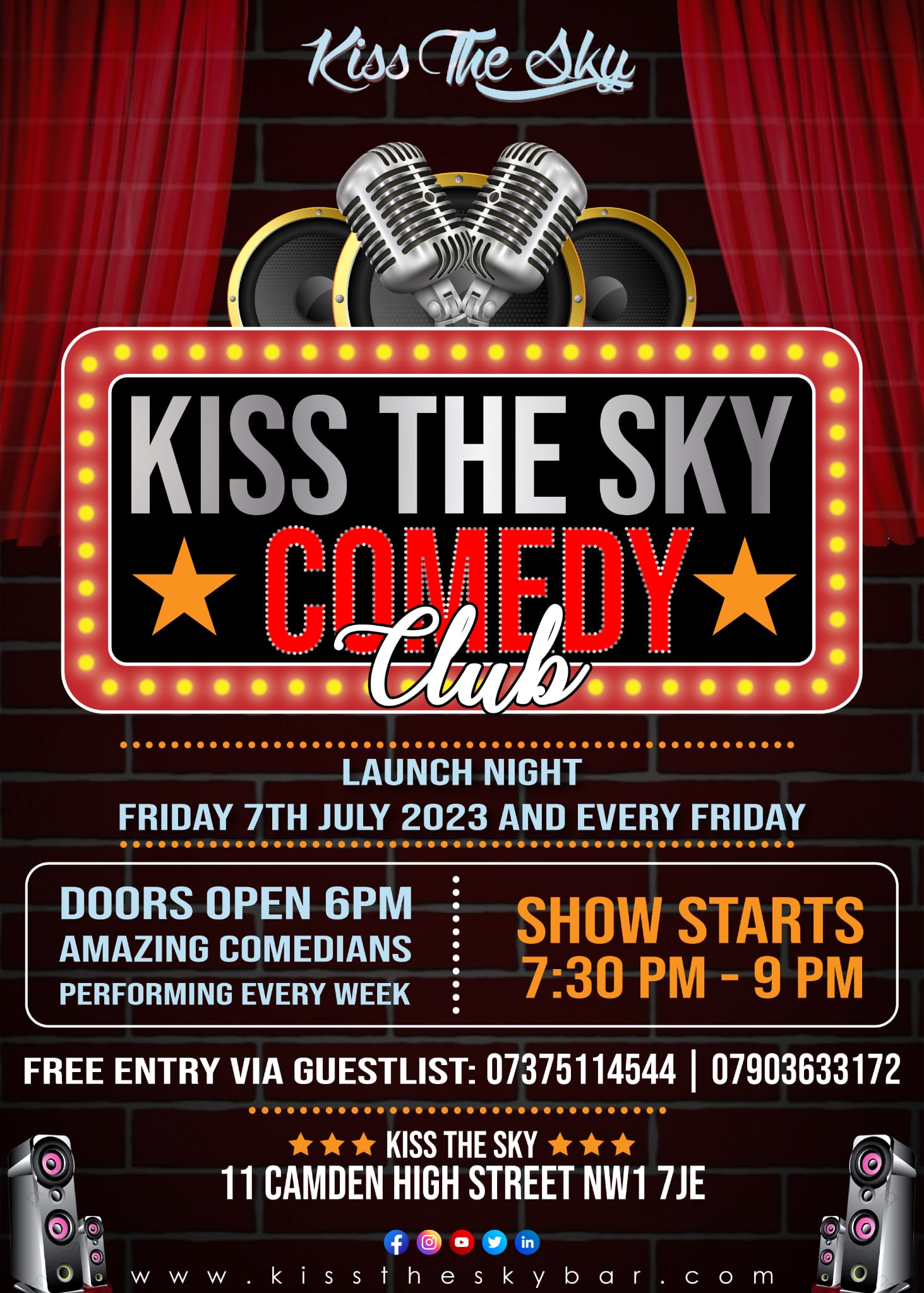 Kiss the Sky Comedy