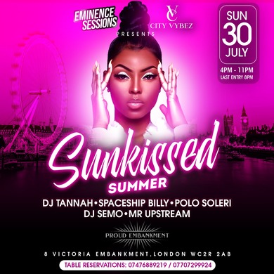 EMINENCE SESSIONS AND CITY VYBEZ PRESENTS: SUNKISSED SUMMER