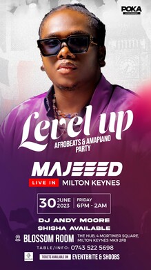 Majeeed Live In Milton Keynes - Level Up