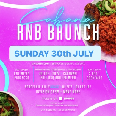 Cabana rnb brunch july
