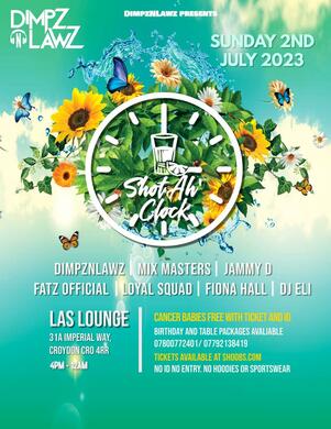 SHOT AH CLOCK- SUMMER PARTY