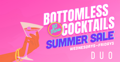 90 Minutes Bottomless Cocktails