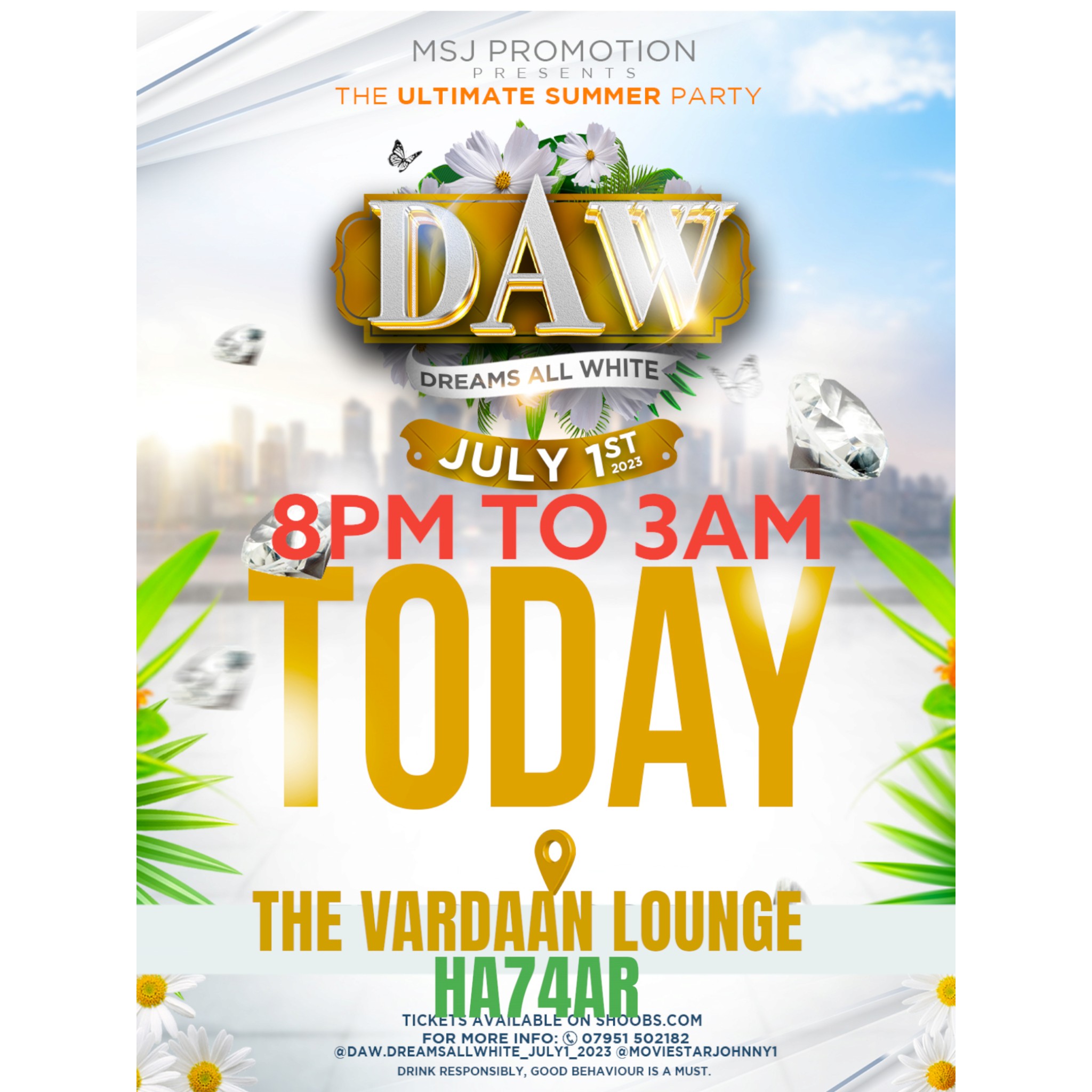 DREAMS ALL WHITE D.A.W 