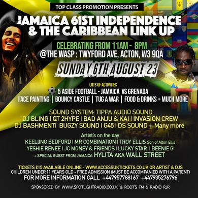 CARIBBEAN LINK UP 61st JAMAICAN INDEPENDENCE DAY PARTY