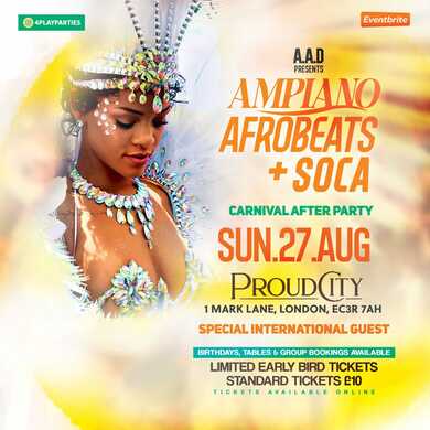 :: AFROBEATS X AMAPIANO X SOCA X DANCEHALL  (Official Sunday Carnival AfterParty) ::  