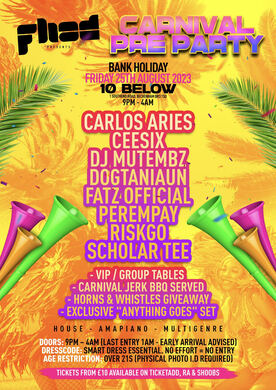 Funky House All Day Presents The Carnival Pre Party 💃