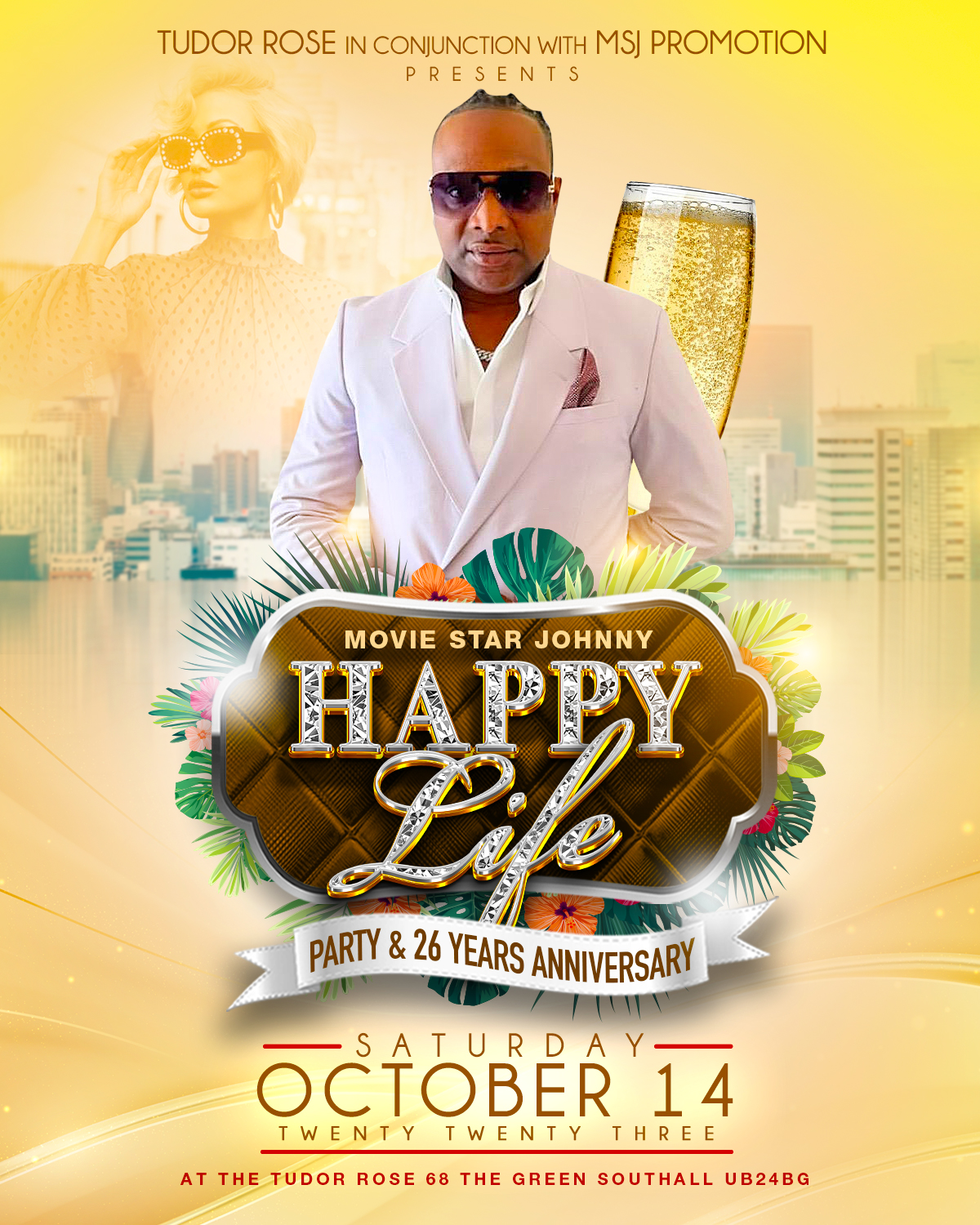 MOVIE STAR JOHNNY HAPPY LIFE BIRTHDAY PARTY AND 26 YEARS ANNIVERSARY 