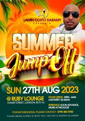 Ruby Lounge - Summer Jump Off  Canival Bank Holiday Party