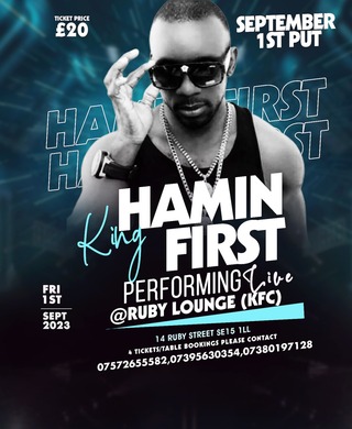 Ruby Lounge - Afrobeats, Amapiano, Bashment with King Hamin First live performance