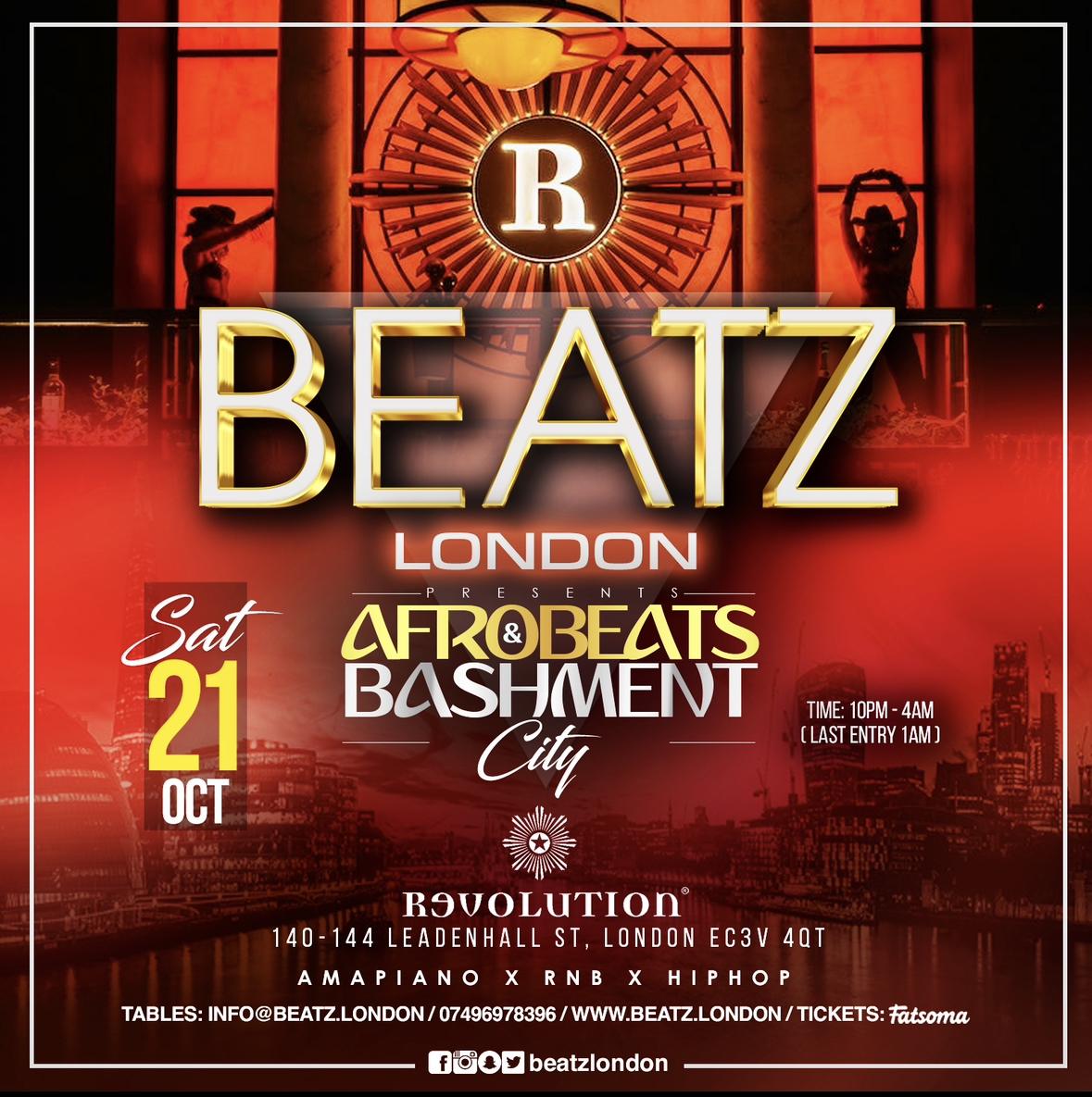 BEATZ LONDON - AFROBEATS & BASHMENT CITY 