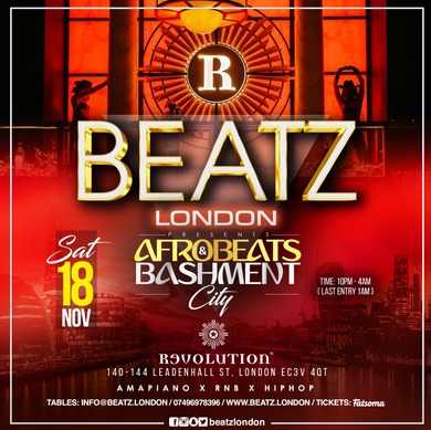 BEATZ LONDON - AFROBEATS & BASHMENT CITY  