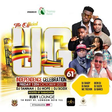 Ruby Lounge - Afrobeats Vs Bashment -UG Independence Party