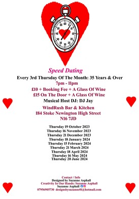 Speed dating 35 years & over. Thursday