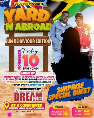 YARD N ABROAD (RUM BEHAVIOUR) FT. BOOM BOOM & HARRY HYPE
