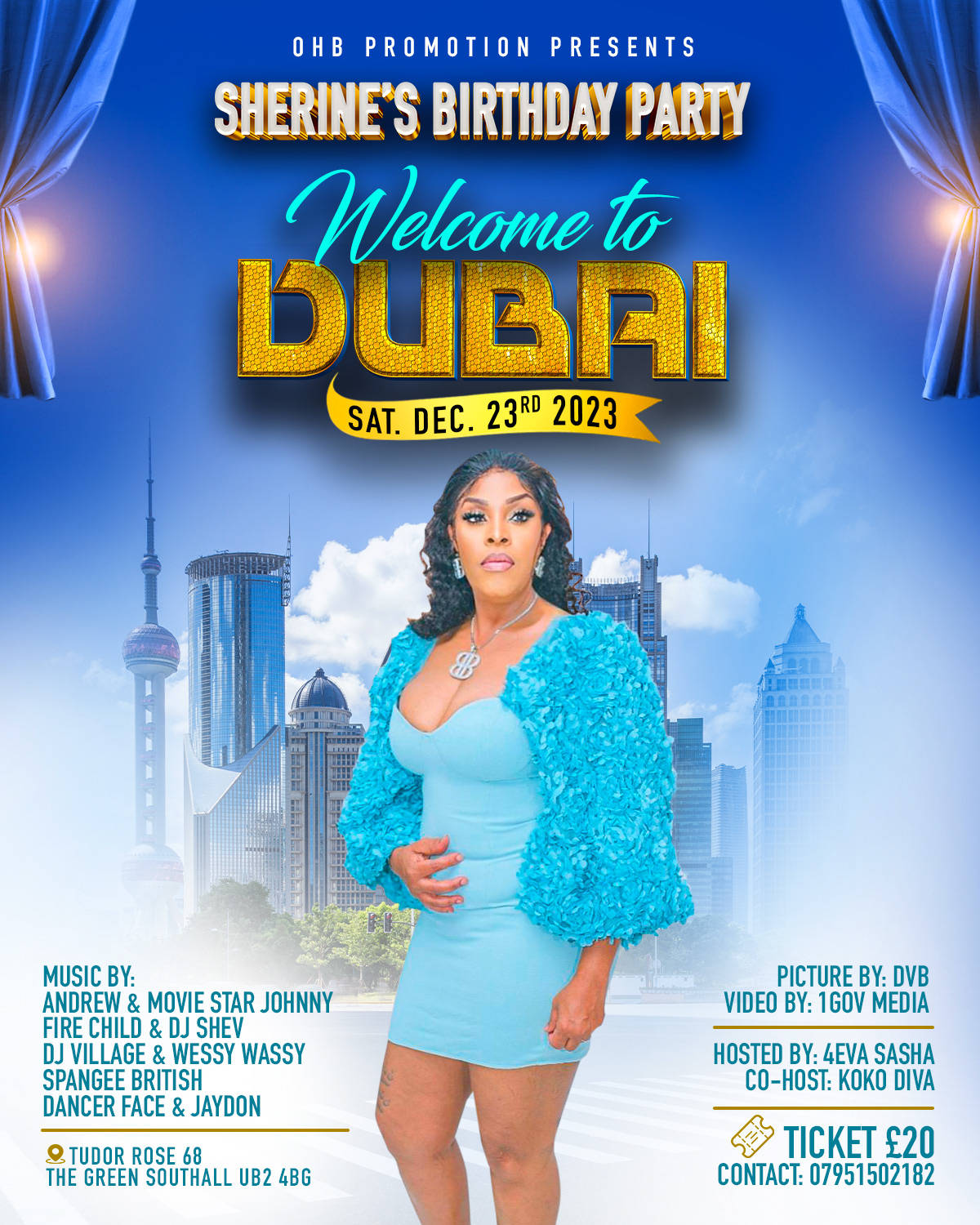 SHERINE BIRTHDAY WELCOME TO DUBAI 