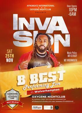 Wolverhampton Invasion with B Best Performing Live