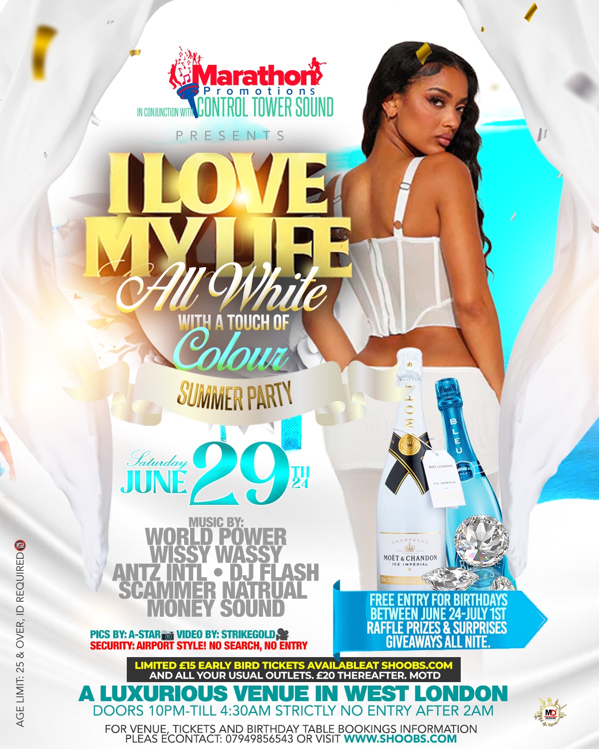 I LOVE MY LIFE SUMMER PARTY ‘All White with a touch of Colour’