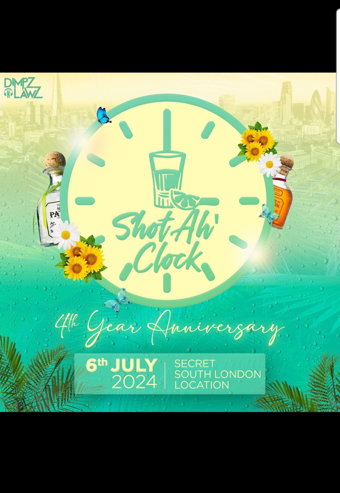 SHOT AH CLOCK- 4th YEAR ANNIVERSARY 