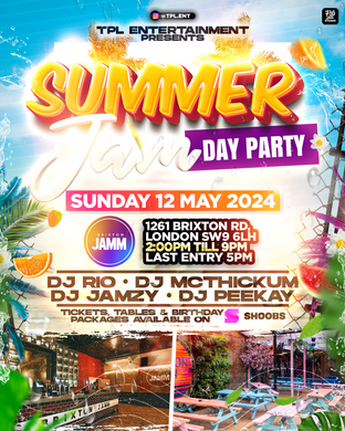 Summerjam Day Party - Pre Summer Party 🥳 