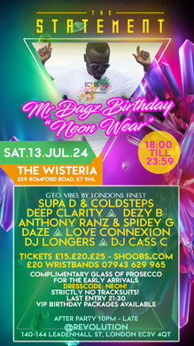 The Statement Dagz Neon Birthday