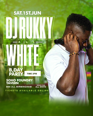 DJ RUKKY ALL WHITE B’DAY BBQ