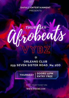AfroBeats Vybz Thursday 