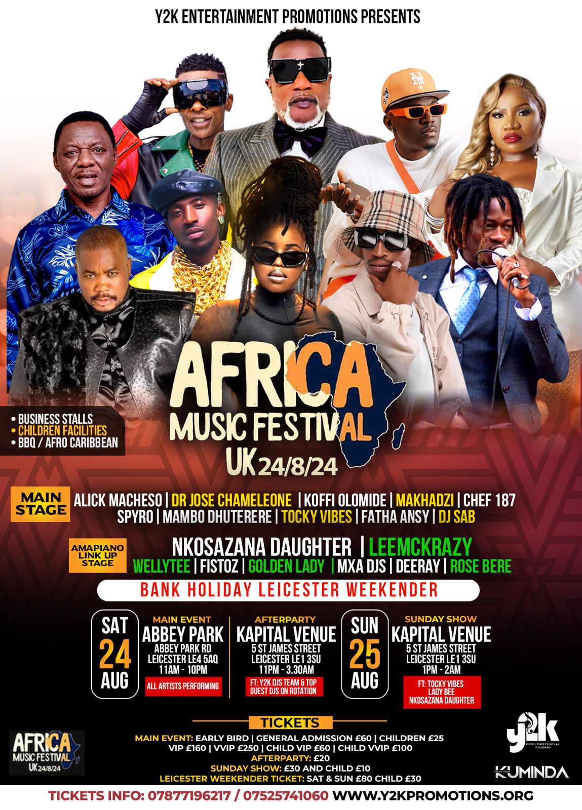 Africa Music Festival UK - Sunday 25 August 2024 | Shoobs