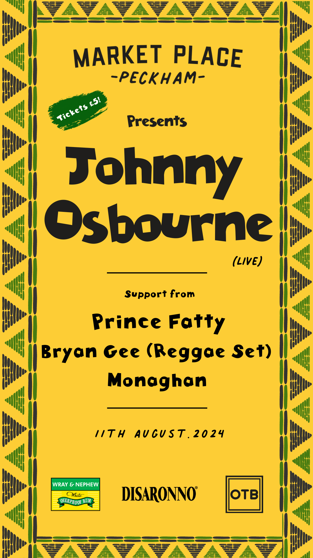 Johnny Osbourne w/ Prince Fatty & Bryan G