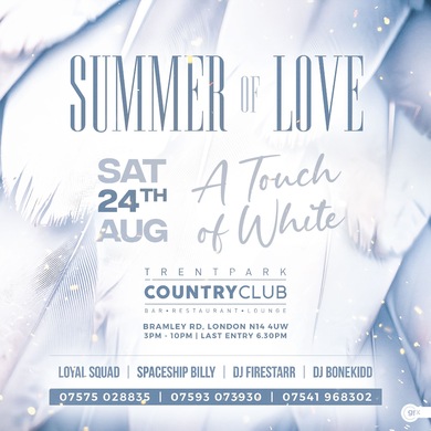 Summer of Love Summer All White Party  or a touch of white 