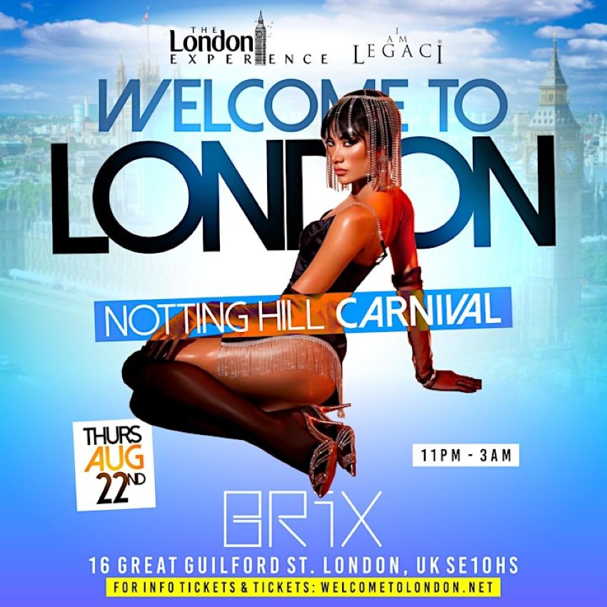WELCOME TO LONDON Nottinghill Carnival 2024