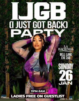 IJGB LAGOS TO LONDON PARTY JAN 26th @ LA LOUNGE HACIENDA           