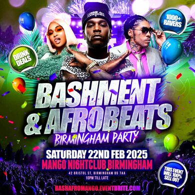 Bashment & Afrobeats - Birmingham Party