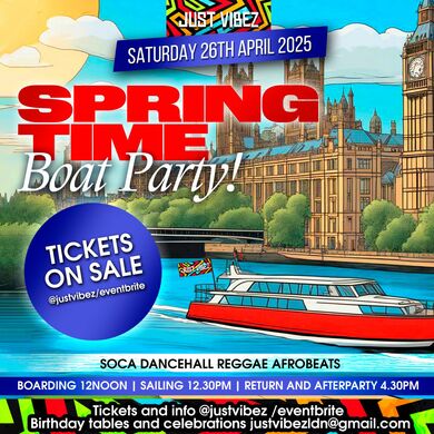 JUST VIBEZ Spring time boat party VIBEZ!