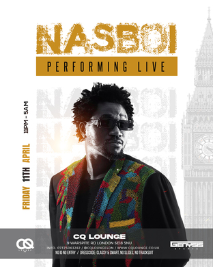 NASBOI PERFORMING LIVE | FRIDAY 11TH APRIL @ CQ LOUNGE
