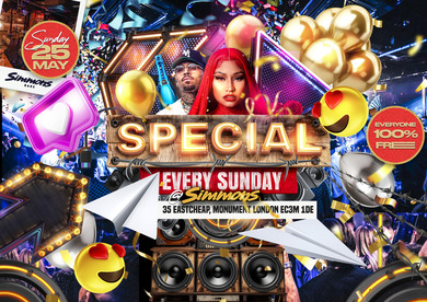 SPECIAL - BANK HOLIDAY SUNDAY!