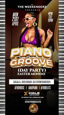 PIANO GROOVE BANK HOLIDAY DAY PARTY