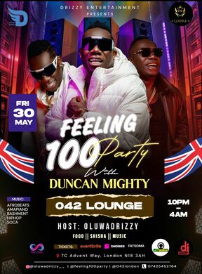 FEELING 100 PARTY WITH DUNCAN MIGHTY